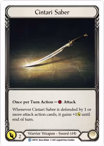 Cintari Saber (1HP141) (1HP141), History Pack Vol.1 — Flesh & Blood card price