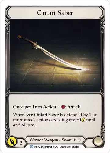Cintari Saber (1HP142) (1HP142), History Pack Vol.1 — Flesh & Blood card price