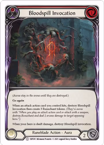 Bloodspill Invocation (Red) (1HP291), History Pack Vol.1 — Flesh & Blood card price