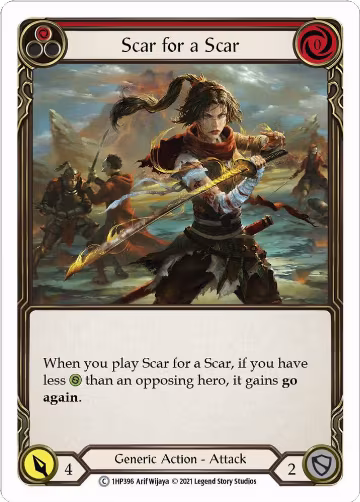 Scar for a Scar (Red) (1HP396), History Pack Vol.1 — Flesh & Blood card price