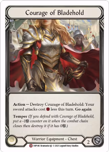 Courage of Bladehold (1HP146), History Pack Vol.1 — Flesh & Blood card price