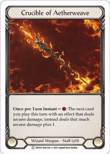 Crucible of Aetherweave (1HP303), History Pack Vol.1 — Flesh & Blood card price