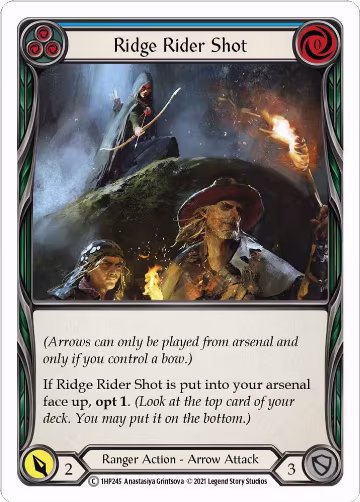 Ridge Rider Shot (Blue) (1HP245), History Pack Vol.1 — Flesh & Blood card price