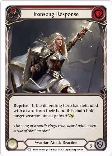 Ironsong Response (Red) (1HP162), History Pack Vol.1 — Flesh & Blood card price