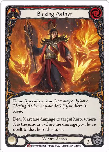 Blazing Aether (1HP308), History Pack Vol.1 — Flesh & Blood card price