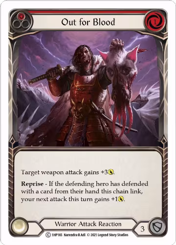 Out for Blood (Red) (1HP165), History Pack Vol.1 — Flesh & Blood card price