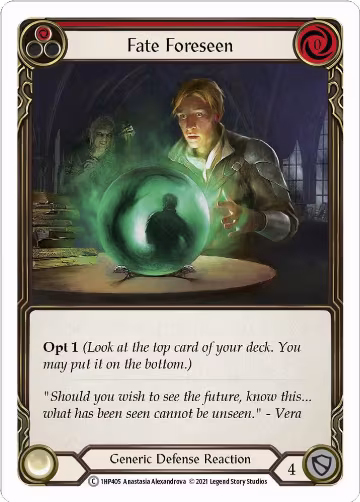 Fate Foreseen (Red) (1HP405), History Pack Vol.1 — Flesh & Blood card price