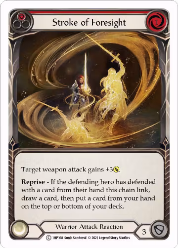 Stroke of Foresight (Red) (1HP168), History Pack Vol.1 — Flesh & Blood card price