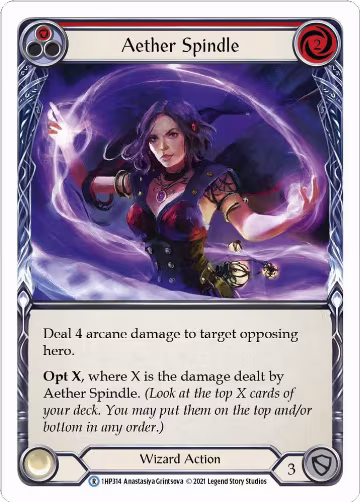 Aether Spindle (Red) (1HP314), History Pack Vol.1 — Flesh & Blood card price