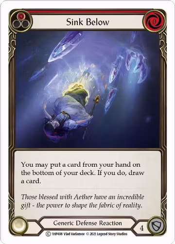 Sink Below (Red) (1HP408), History Pack Vol.1 — Flesh & Blood card price