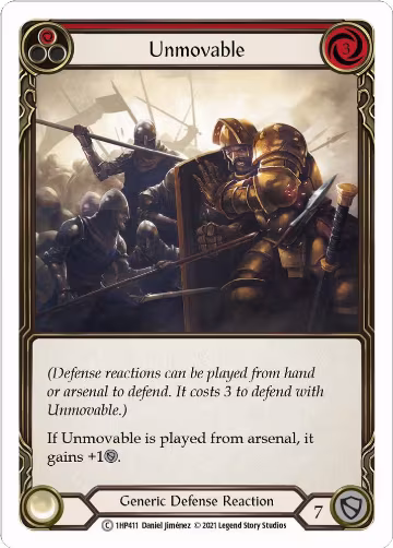 Unmovable (Red) (1HP411), History Pack Vol.1 — Flesh & Blood card price