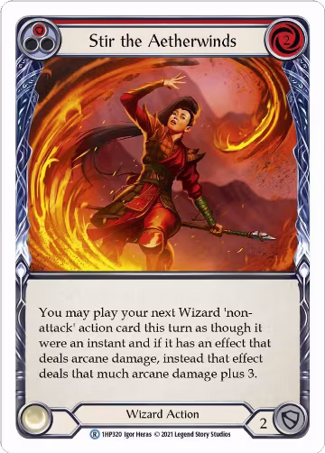 Stir the Aetherwinds (Red) (1HP320), History Pack Vol.1 — Flesh & Blood card price