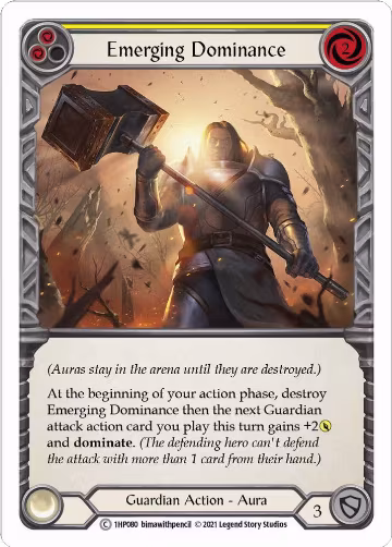 Emerging Dominance (Yellow) (1HP080), History Pack Vol.1 — Flesh & Blood card price