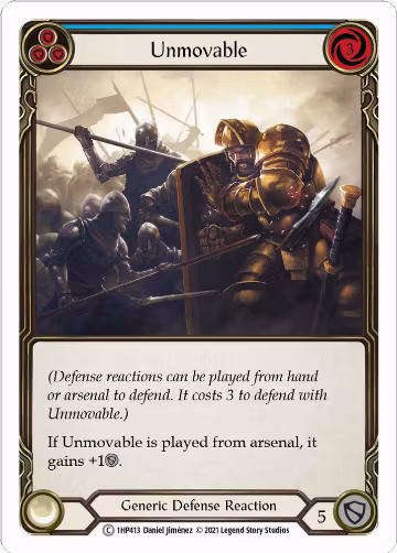 Unmovable (Blue) (1HP413), History Pack Vol.1 — Flesh & Blood card price