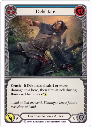 Debilitate (Blue) (1HP078), History Pack Vol.1 — Flesh & Blood card price