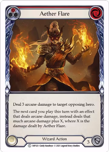 Aether Flare (Red) (1HP323), History Pack Vol.1 — Flesh & Blood card price