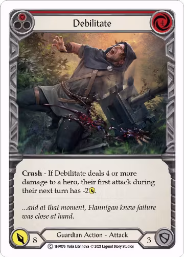 Debilitate (Red) (1HP076), History Pack Vol.1 — Flesh & Blood card price