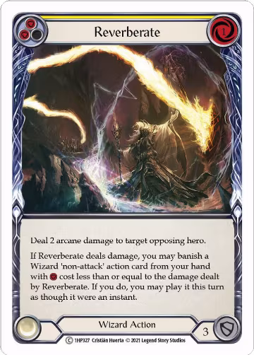 Reverberate (Yellow) (1HP327), History Pack Vol.1 — Flesh & Blood card price