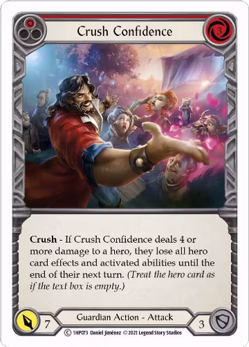 Crush Confidence (Red) (1HP073), History Pack Vol.1 — Flesh & Blood card price