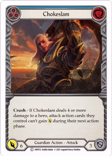 Chokeslam (Blue) (1HP072), History Pack Vol.1 — Flesh & Blood card price