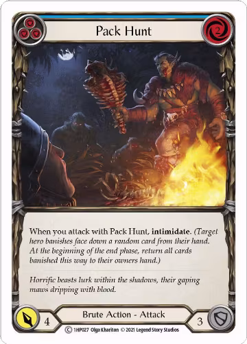 Pack Hunt (Blue) (1HP027), History Pack Vol.1 — Flesh & Blood card price