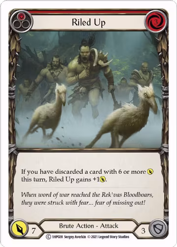 Riled Up (Red) (1HP028), History Pack Vol.1 — Flesh & Blood card price