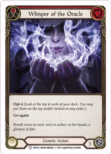 Whisper of the Oracle (Red) (1HP423), History Pack Vol.1 — Flesh & Blood card price