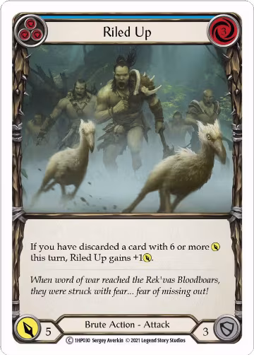 Riled Up (Blue) (1HP030), History Pack Vol.1 — Flesh & Blood card price