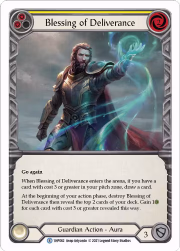 Blessing of Deliverance (Yellow) (1HP062), History Pack Vol.1 — Flesh & Blood card price