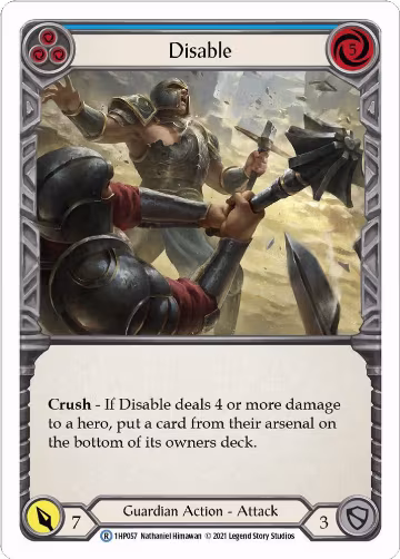 Disable (Blue) (1HP057), History Pack Vol.1 — Flesh & Blood card price