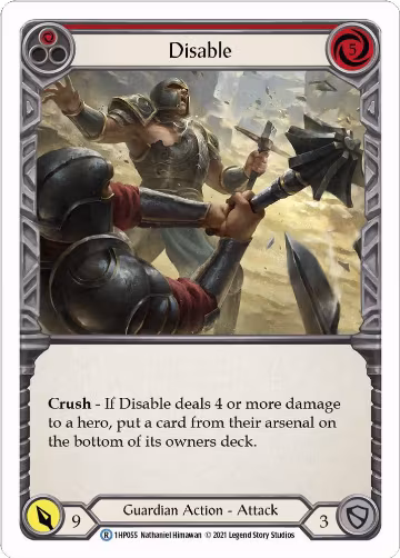 Disable (Red) (1HP055), History Pack Vol.1 — Flesh & Blood card price