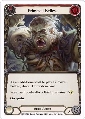 Primeval Bellow (Red) (1HP040), History Pack Vol.1 — Flesh & Blood card price