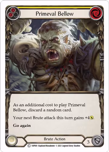 Primeval Bellow (Yellow) (1HP041), History Pack Vol.1 — Flesh & Blood card price