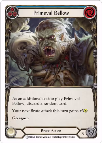 Primeval Bellow (Blue) (1HP042), History Pack Vol.1 — Flesh & Blood card price