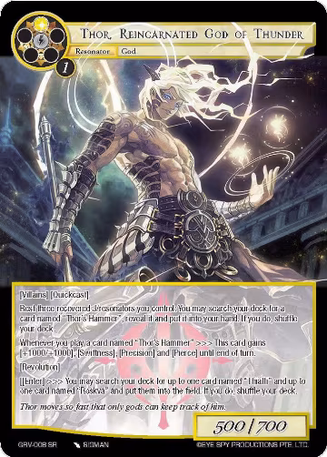 Thor, Reincarnated God of Thunder (GRV-008), Game of Gods: Revolution — Force of Will card price
