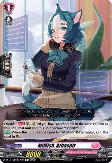 MiMish, Azhachir (D-LBT02/067EN), D-LBT02: Lyrical Monasterio ~It's a New School Term!~ — Vanguard card price