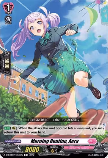 Morning Routine, Aera (D-LBT02/068EN), D-LBT02: Lyrical Monasterio ~It's a New School Term!~ — Vanguard card price
