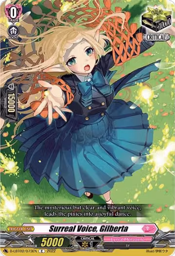Surreal Voice, Gilberta (D-LBT02/073EN), D-LBT02: Lyrical Monasterio ~It's a New School Term!~ — Vanguard card price