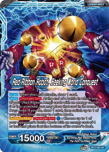 Commander Red // Red Ribbon Robot, Seeking World Conquest (BT17-031), Ultimate Squad — DB Super card price