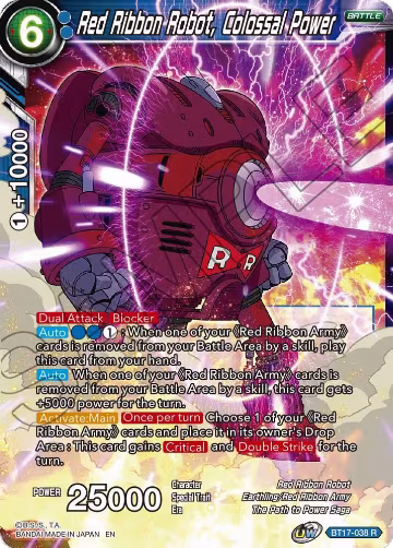 Red Ribbon Robot, Colossal Power (BT17-038), Ultimate Squad — DB Super card price
