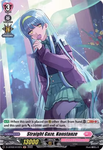 Straight Gaze, Konstanze (Holo) (D-LBT02/H12EN), D-LBT02: Lyrical Monasterio ~It's a New School Term!~ — Vanguard card price