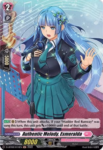 Authentic Melody, Esmeralda (Holo) (D-LBT02/H14EN), D-LBT02: Lyrical Monasterio ~It's a New School Term!~ — Vanguard card price