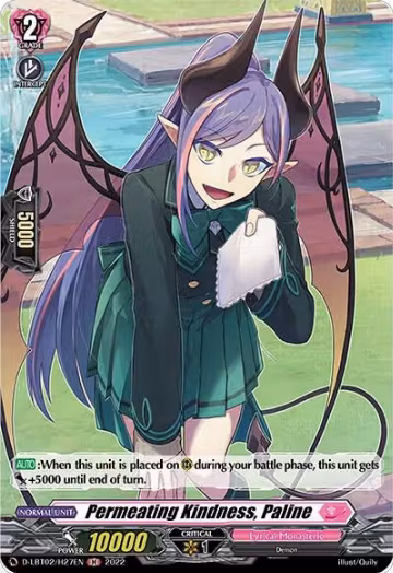 Permeating Kindness, Paline (Holo) (D-LBT02/H27EN), D-LBT02: Lyrical Monasterio ~It's a New School Term!~ — Vanguard card price