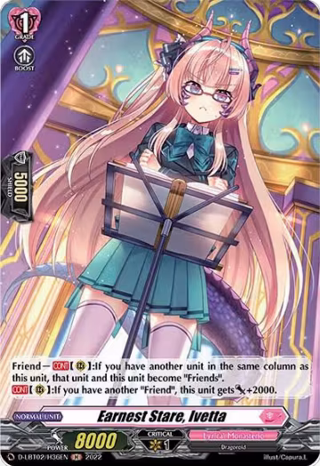 Earnest Stare, Ivetta (Holo) (D-LBT02/H36EN), D-LBT02: Lyrical Monasterio ~It's a New School Term!~ — Vanguard card price