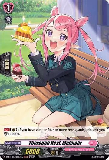 Thorough Rest, Melmahr (Holo) (D-LBT02/H39EN), D-LBT02: Lyrical Monasterio ~It's a New School Term!~ — Vanguard card price