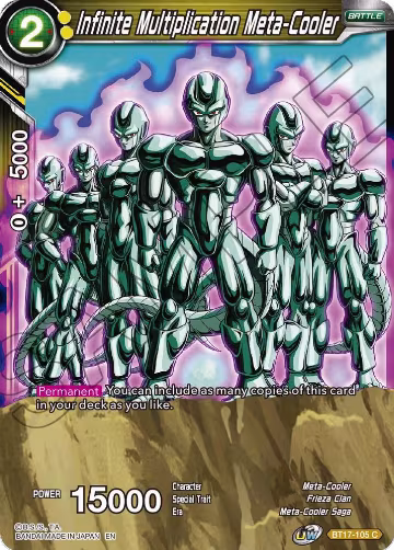 Infinite Multiplication Meta-Cooler (BT17-105) (BT17-105), Ultimate Squad — DB Super card price