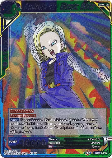 Android 18, Bionic Blitz (BT9-099), Expansion Deck Box Set 20: Ultimate Deck 2022 — DB Super card price