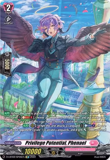 Privilege Potential, Phenael (SP) (D-LBT02/SP06EN), D-LBT02: Lyrical Monasterio ~It's a New School Term!~ — Vanguard card price