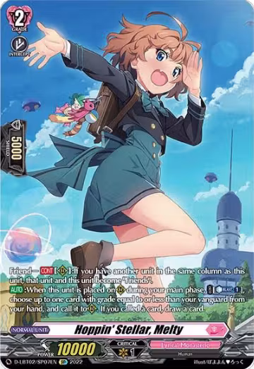 Hoppin' Stellar, Melty (SP) (D-LBT02/SP07EN), D-LBT02: Lyrical Monasterio ~It's a New School Term!~ — Vanguard card price