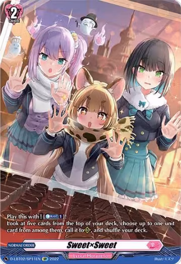 SweetxSweet (SP) (D-LBT02/SP11EN), D-LBT02: Lyrical Monasterio ~It's a New School Term!~ — Vanguard card price